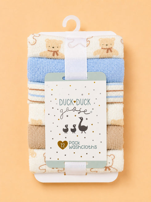 12-Pcs Baby Face Towel Gift Set