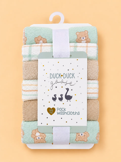 12-Pcs Baby Face Towel Gift Set