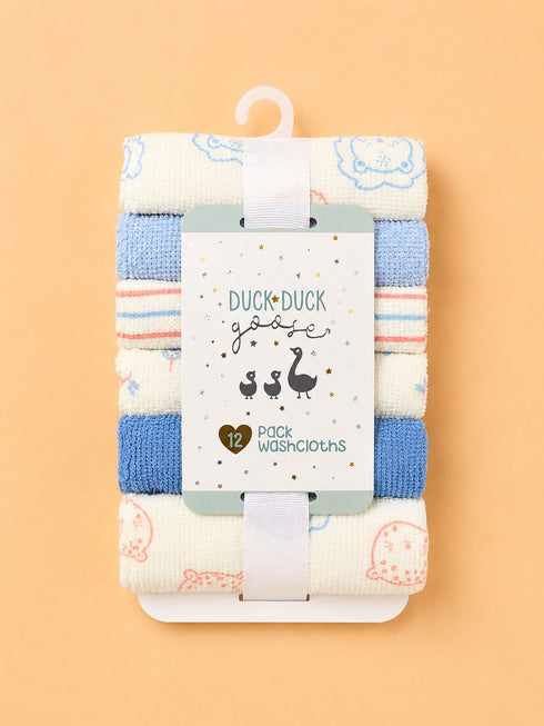 12-Pcs Baby Face Towel Gift Set