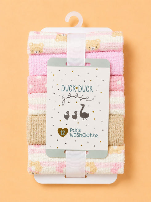 12-Pcs Baby Face Towel Gift Set