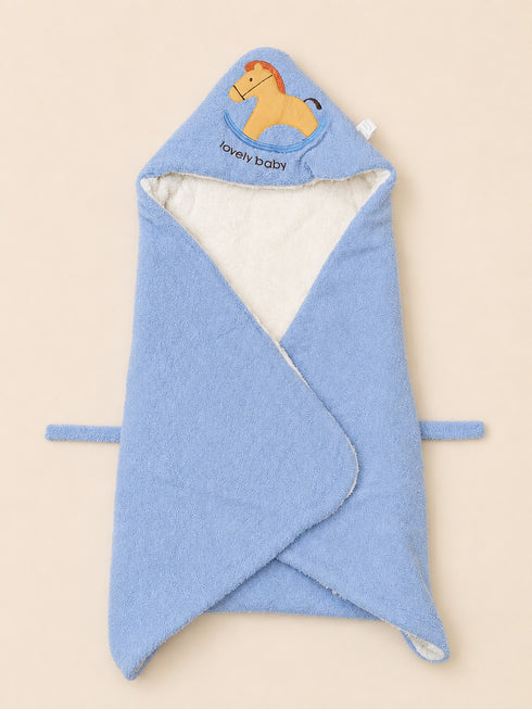 Little Pony Baby Hooded Bath Towel 80x80 (Blue)