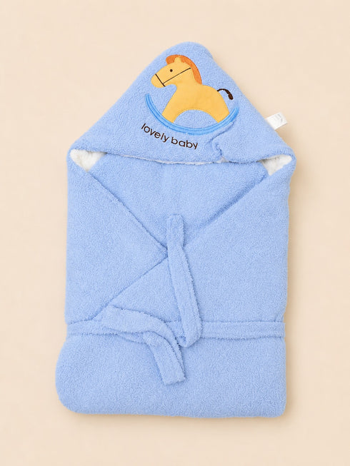 Little Pony Baby Hooded Bath Towel 80x80 (Blue)