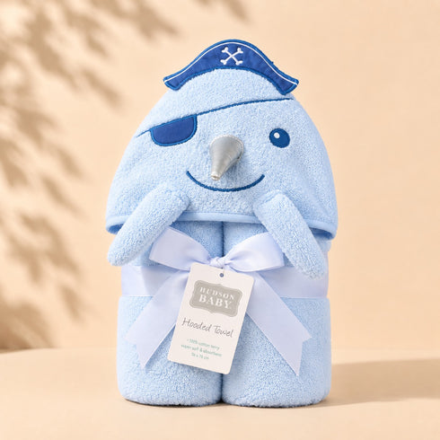 Pirate Narwhal Baby Hooded Bath Towel (76x76)