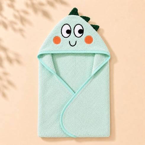 Happy Dino Baby Hooded Bath Towel (76x76)