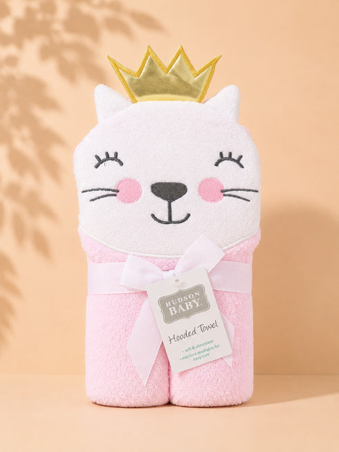 Cat Princess Baby Hooded Bath Towel (76x76)
