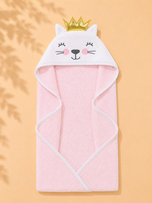 Cat Princess Baby Hooded Bath Towel (76x76)