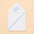 I Love Mommy Embroidered Baby Hooded Bath Towel 76x76 (Blue)