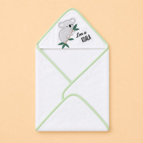 I'm Koala Embroidered Baby Hooded Bath Towel (76x76)