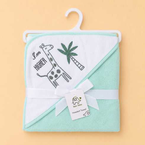 I'm Higher Embroidered Baby Hooded Bath Towel (76x76)