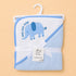 Cute Elephant Embroidered Baby Hooded Bath Towel (76x76)