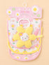 4-Pcs Sunflower Baby Bibs & Plush Toy Gift Set
