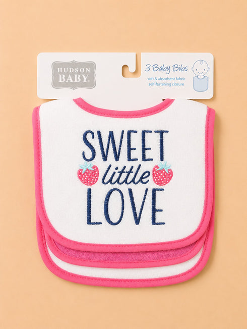3-Pcs Baby Bibs Gift Set