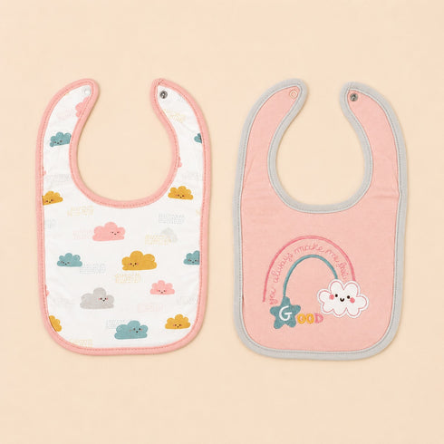 4-Pcs Baby Caps & Bibs Gift Set
