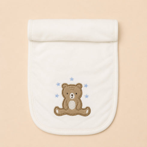 4-Pcs Baby Cap, Bib, Burp Cloth & Socks Gift Set