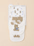 4-Pcs Baby Cap, Bib, Burp Cloth & Socks Gift Set