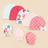 8-Pcs Baby Mittens & Caps Gift Set