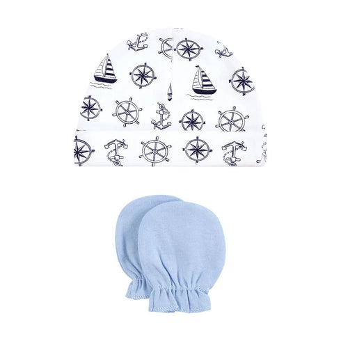 8-Pcs Baby Mittens & Caps Gift Set