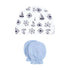 8-Pcs Baby Mittens & Caps Gift Set