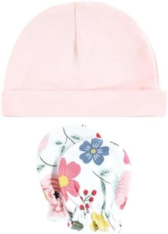 8-Pcs Baby Mittens & Caps Gift Set