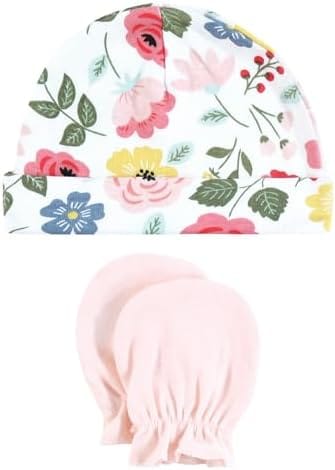 8-Pcs Baby Mittens & Caps Gift Set