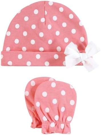 8-Pcs Baby Mittens & Caps Gift Set