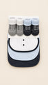 5-Pcs Baby Bibs & Booties Gift Set
