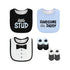 5-Pcs Baby Bibs & Booties Gift Set