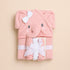 Elephant Baby Hooded Bath Towel Set With 3 Wash Cloths