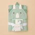 Dino Baby Hooded Bath Towel Set With 3 Wash Cloths