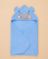 Hippo Baby Hooded Bath Towel Set With 3 Wash Cloths