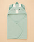 Dino Baby Hooded Bath Towel Set With 3 Wash Cloths