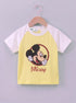 Mickey Mouse Printed Raglan Interlock Short Set