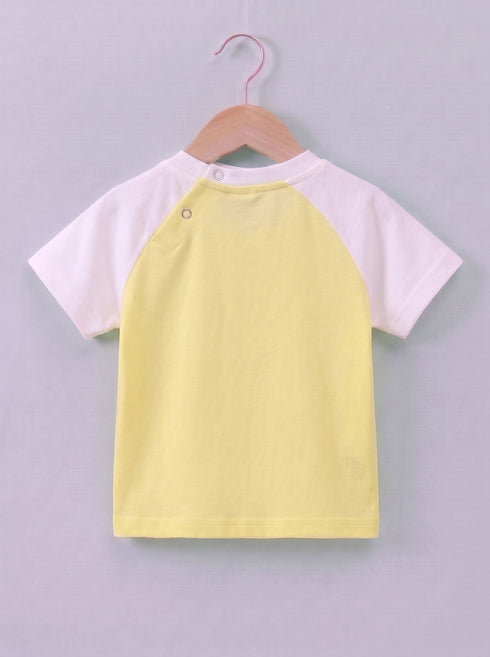 Mickey Mouse Printed Raglan Interlock Short Set