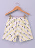 Mickey Mouse Printed Raglan Interlock Short Set