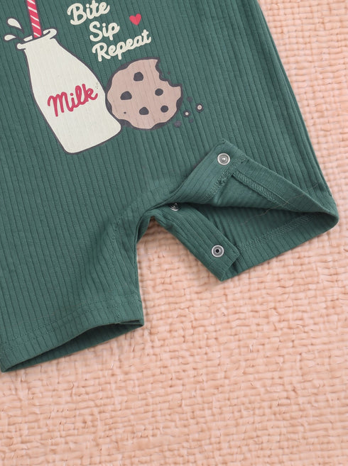 Milk & Cookie Henley Romper
