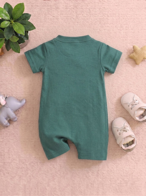 Milk & Cookie Henley Romper
