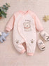 Puppy Textured Romper (Pink)