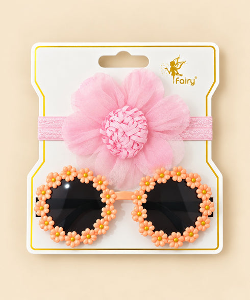 2-Pcs Baby Headband & Glasses Gift Set