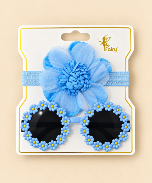 2-Pcs Baby Headband & Glasses Gift Set
