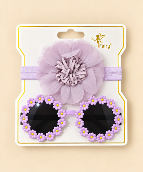 2-Pcs Baby Headband & Glasses Gift Set