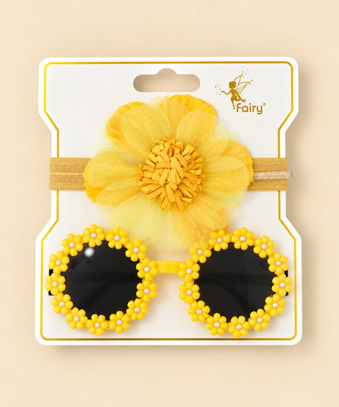 2-Pcs Baby Headband & Glasses Gift Set