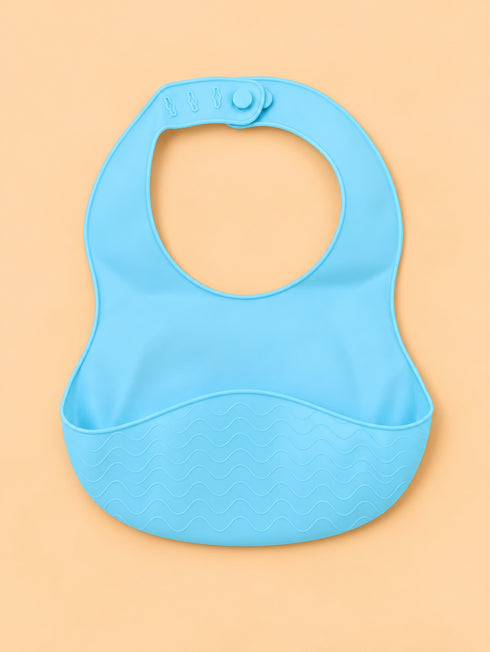 Sea Green Waterproof Baby Adjustable Silicone Bib