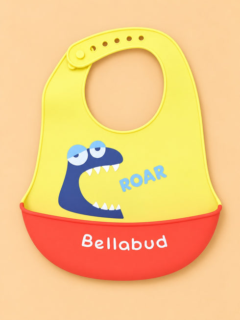 Roar Waterproof Baby Adjustable Silicone Bib
