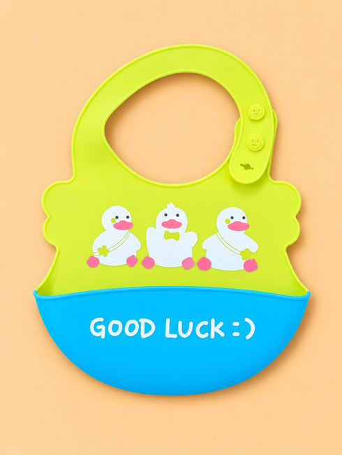 Good Luck Waterproof Baby Adjustable Silicone Bib
