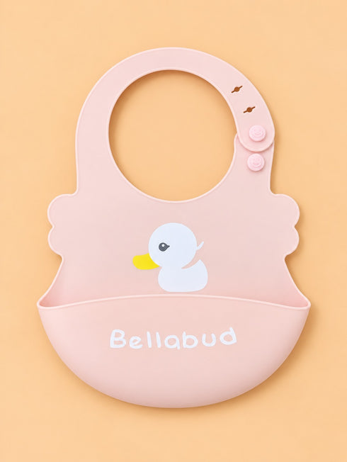 Duck Waterproof Baby Adjustable Silicone Bib