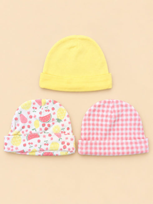 3-Pcs Baby Hats Gift Set