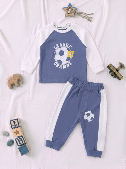 Champion League Raglan Interlock Pajama Set