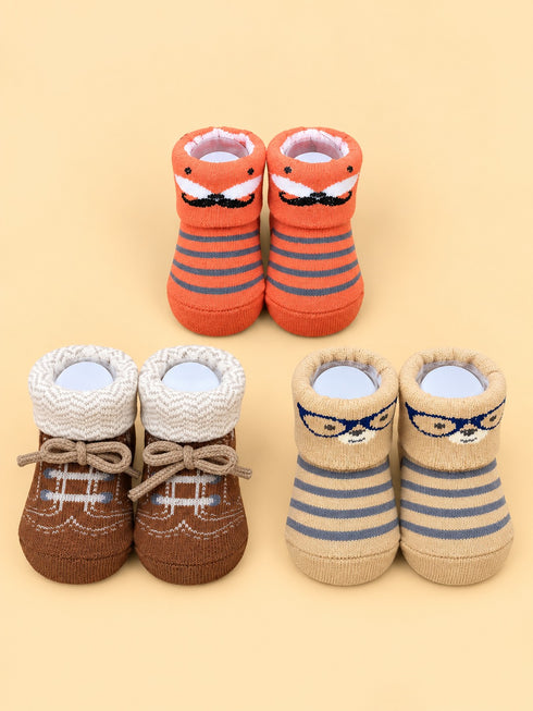 Baby 3-Pcs Sock Gift Set