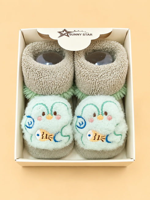 Cute Penguin Baby Booties Set