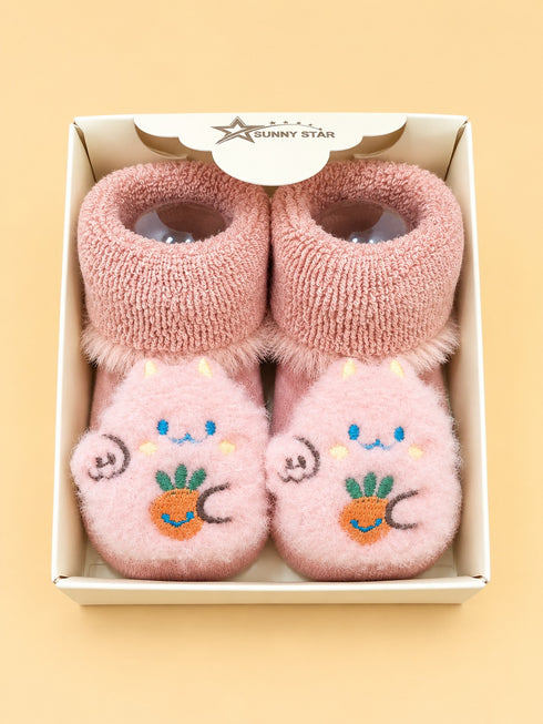 Cute Bunny Baby Booties Set
